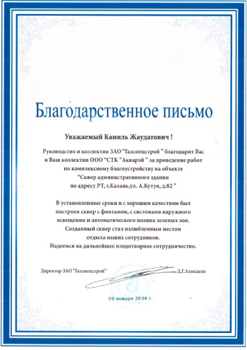 Благодарность